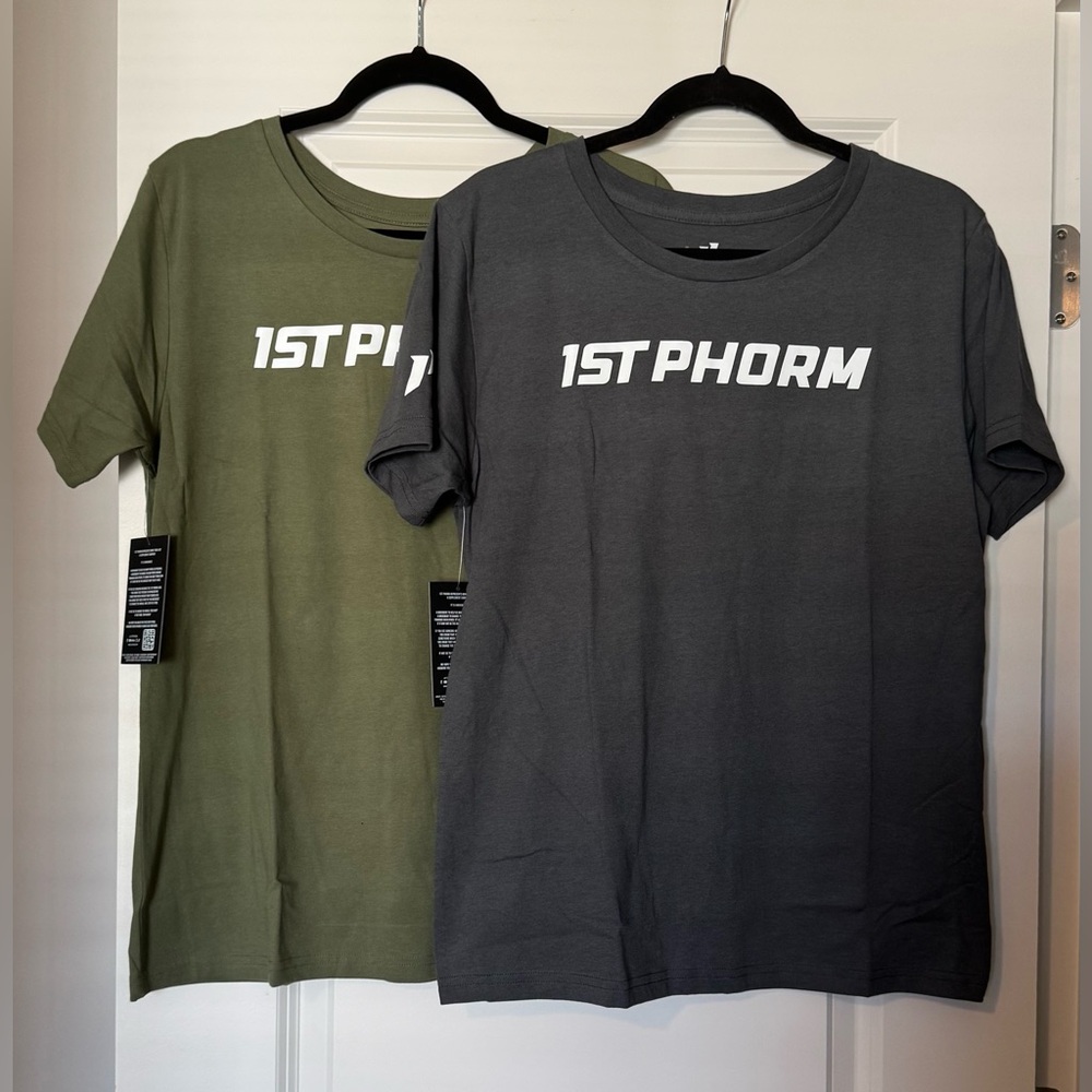 1st Phorm Men's Short Sleeve Tees - Green and Gray